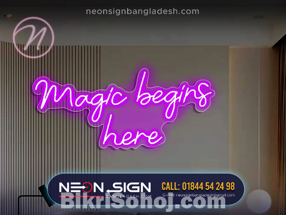 Neon light price in Bangladesh.